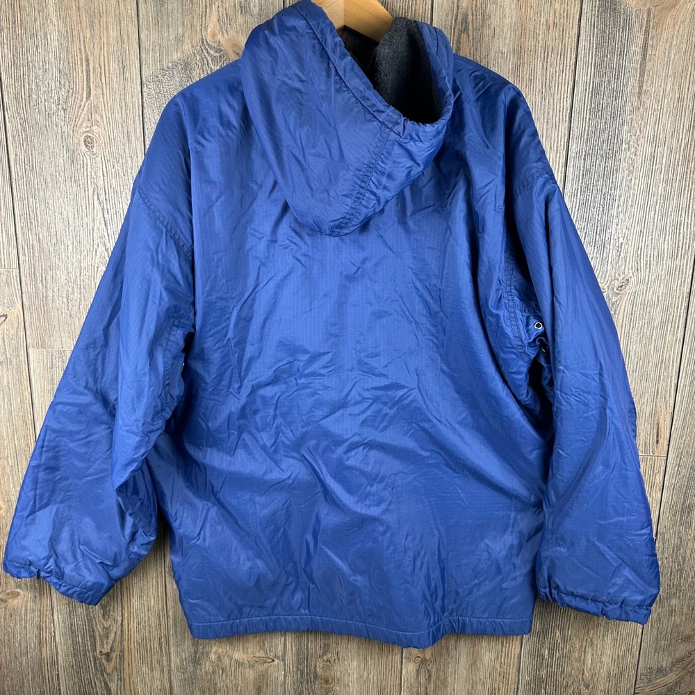 Polo Sport Ralph Lauren Vintage 90s Windbreaker Jacket Blue Fleece Lined Mens L - Picture 7 of 8